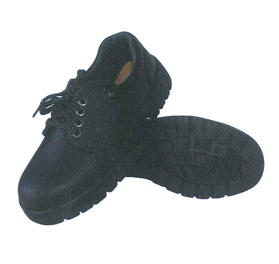 Leather static protective footwear