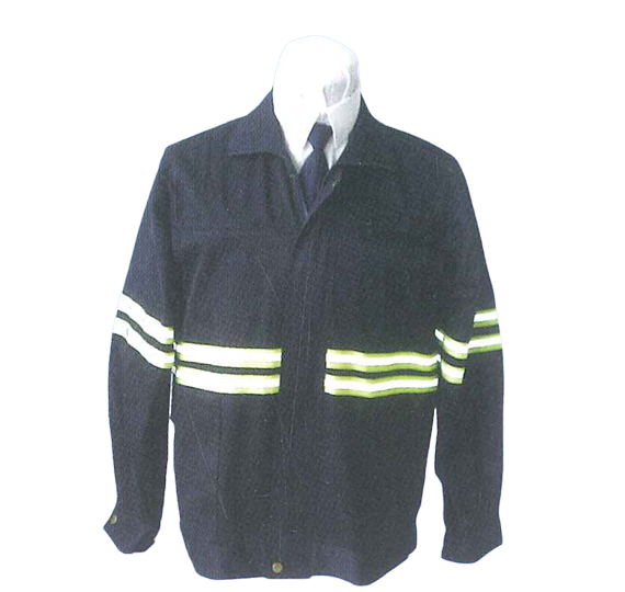 Polyester reflective working clothes (deep blue)